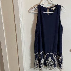 Monteau Los Angeles navy blue large dress